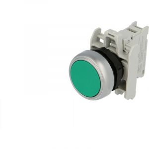 Bouton &agrave; impulsion Lovato Platinum Ras&eacute; Vert LPCB103