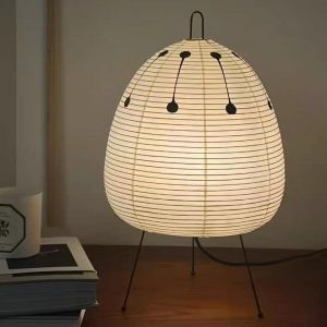Lampadaire vintage en papier de riz, veilleuse, lampe de chevet, d&eacute;coration d'int&eacute;rieur, id&eacute;ale pour le bureau ou le balcon (lumi&egrave;re tricolore).