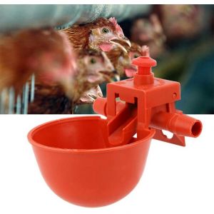 Syst&egrave;me D'abreuvement Automatique, Abreuvoir de Volaille de Poulet &agrave; l'eau de Poulet, 10pcs Abreuvoir de Volaille de Poulet Abreuvoir Bol d'eau Tasse