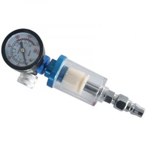 Pulvérisateur Pneumatique Pistolet, Pulvérisateur Pneumatique Jauge de Régulateur d'air + Séparateur de Filtre Filtre D'huile