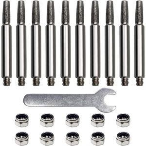 Aiguiseur de tron&ccedil;onneuse, aff&ucirc;teur pour aff&ucirc;teur de cha&icirc;ne de tron&ccedil;on, aff&ucirc;teur de cha&icirc;ne, tron&ccedil;onneuse et aff&ucirc;tage,5.5mm (10 pi&egrave;ces)