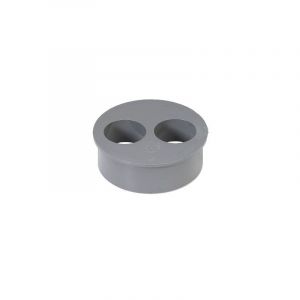 Girpi - Tampon de réduction operculé mâle femelle PVC gris Ø93/40/40mm - XTRE9344