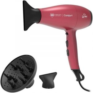GA.MA 5D Therapy Comfort Halogen s&egrave;che-cheveux 2200 W Rouge