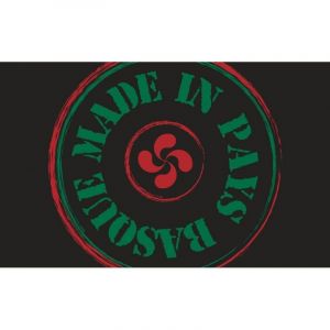 Tapis Int&eacute;rieur Anti D&eacute;rapant et Absorbant Basque Made in Noir 50X80cm