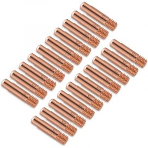 Buses de Soudage MIG, Soudage Torche Pointe de Contact, 1.0mm Embouts de Contact en Cuivre, Soudure Pointe de Tube Contact pour 15AK MIG/MAG Torche