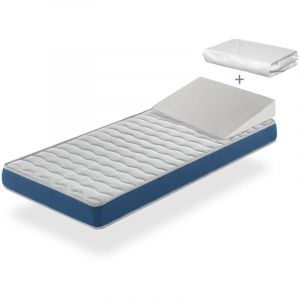 Pack matelas onix 70x140 epaisseur 11 cm + plan incline 15º + protege matelas 70x140 cm