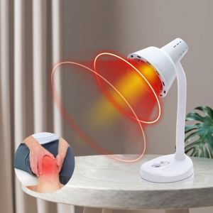 Lampe infrarouge, 275 W, lampe de table, lampe infrarouge, température réglable, 0-115 °C, pour les douleurs musculaires, tube réglable