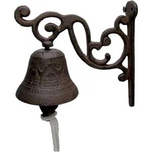 Cloche en Fonte,dîner Vintage en Fonte comme Sonnette Porte d'entrée - dîner fixée au Mur extérieure d'intérieur pour la décoration d'art Mur Maison