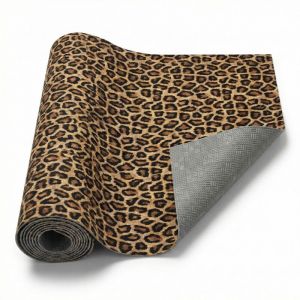 TAPIS Chemin de Cuisine Antid&eacute;rapant L&eacute;opard Spotted Runner Made in Italy Cm. 50x160