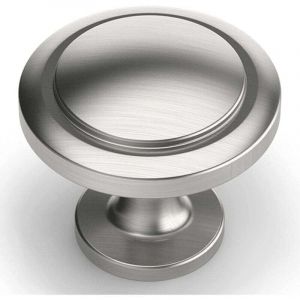 Lot de 12 Bouton de Meuble Bouton Porte Cuisine Rond Boutons de Porte Alliage de Zinc Bouton Porte Placard Nickel Bross&eacute; Bouton Porte Poign&eacute;e Cuisine