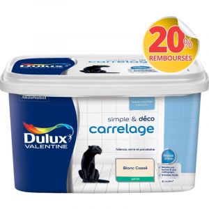 Peinture De Rénovation Simple & Deco Carrelage Satin Blanc Cassé 2 L - Dulux Valentine