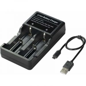 Chargez votre batterie n'importe o&ugrave; 18650 Chargeur de batterie pour 3.7V 18650 14500 16340 26650 Batteries, la batterie n'est pas incluse LO-Ron