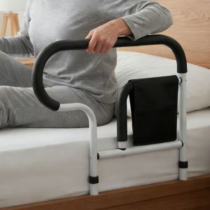 Barriere de Lit Adulte, Barri&egrave;re Potence de Lit, Barriere de Lit Support pour S&eacute;curit&eacute; Nuit, Aide au Lever et Soins