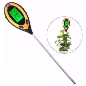 Testeur de sol LCD Arrêt automatique Sonde sensible Humidité du sol Température PH Humidimètre Light Meter