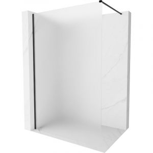 Mexen - Kioto-X paroi de douche Walk-in 90 x 200 cm, d&eacute;poli 10 mm, noire - 800-090-101-70-30-X
