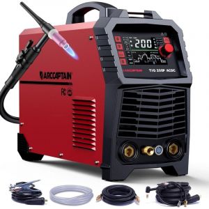 Arccaptain Poste à Souder tig ac/dc 200A 230V - Aluminium, Impulsion, Onde Carrée/Triangle, Multiprocessus (TIG/MMA/Spot) - dash-arc