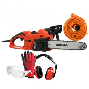 PACK - DOLMAR Tron&ccedil;onneuse &Eacute;lectrique 1800W - Guide 35 cm ES39TLC + Rallonge de Jardin 40m + &Eacute;quipements de protection