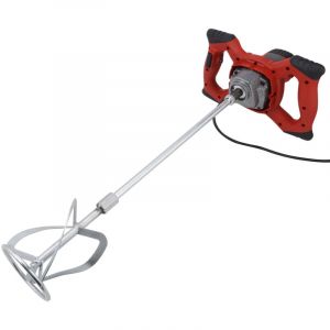 Mélangeur de Ciment Electrique, 1500W 220V Malaxeur Ciment Agitateur Mortier Réglable à 6 Vitesses Double Poignée pour Mortiers Béton Coulis de Boue