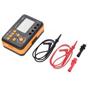 VC60B MegOhm Meter, Multim&egrave;tre num&eacute;rique R&eacute;sistance d'isolement multi-testeur Megohmm&egrave;tre avec LCD r&eacute;tro-&eacute;clair&eacute; 250/500/1000V 200M&Omega;/2G&Omega; 750V