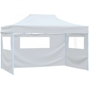 Maison Chic - Tente de réception, Tonnelle et Pergola de jardin, Barnum pliable avec 3 parois 3x4 m Acier Blanc OWV13964 design in