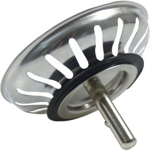 Ontway - Panier Pour Bonde d'Évier de Cuisine 80 mm - Crépine Universelle Acier Inoxydable, Bouchon Panier Pop-Up, - Lavable Lave-vaisselle, Ne se