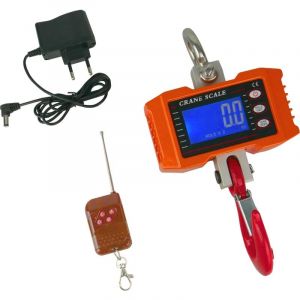 Balance &agrave; crochet &eacute;lectronique 500 kg avec t&eacute;l&eacute;commande, balance suspendue, balance d'entrep&ocirc;t wagPRO H500P