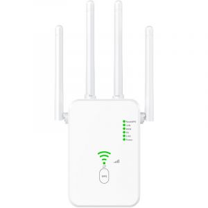 R&eacute;p&eacute;teur WiFi, Booster WiFi,Amplificateur Wi-FI - R&eacute;p&eacute;teur WiFi 300Mbps, amplificateur sans Fil, amplificateur de Signal &agrave; Longue port&eacute;e pour Chambre