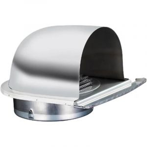 chapeau de cheminée Grille d'aération en acier inoxydable for mur extérieur de maison, conduits, capuchons hottes d'extraction(100mm)