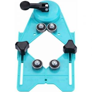 Guide de per&ccedil;age en Verre - 4 &agrave; 83 mm - Marbre - Carrelage en c&eacute;ramique - Locator - Base d'aspiration