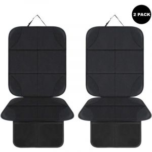 Basetbl - 2 protèges Protecteur de siège de voiture, Protecteur Siege Bebe en Cuir Couvre Siege Auto pour Bébé Sièges Enfant avec Poches