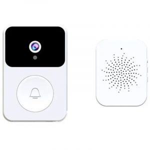 Sans fil Smart X9 HD 1080P vid&eacute;o sonnette cam&eacute;ra nuit interphone visuel sonnette IR alarme cam&eacute;ras de s&eacute;curit&eacute; stockage en