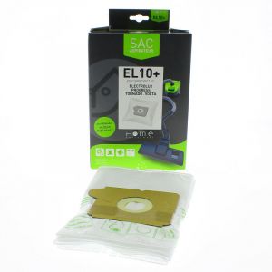 Home Equipement - Sac microfibre adaptable par 4 HEEL10+ pour Aspirateur aeg, delonghi, electrolux, glenan, progress, proline, singer, thomas,