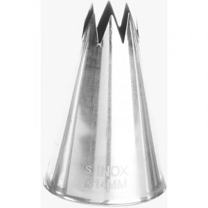 Embout &eacute;toile pour manchons de poche &agrave; douille, diam&egrave;tre acier. 14mm Hendi 551431