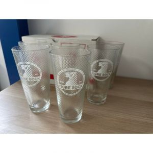 Lot de 6 verres &agrave; bi&egrave;re Tigre Bock - 50 cl - Neufs - Mod&egrave;le magnifique