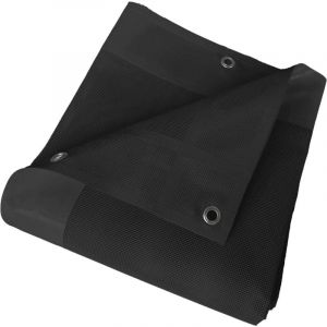 Bâche Carport Micro-Perforée 4x4 m Noire - Garantie 5 ans - MP460CP - Bâche pvc perméable - Made in France - Tecplast