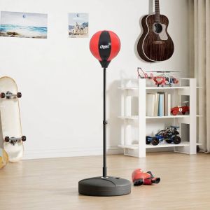 Torana - Ensemble de punching ball avec gants et pompe hauteur réglable