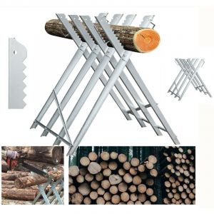 Chevalet à bûches, Chevalet de sciage, Chevalet de tronçonnage Pliable 4 Supports de train - Einfeben