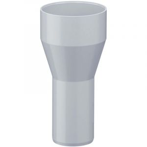 Inefa - Réduction tuyau de descente, pvc Accessoires tuyau de descente, raccord, montage simple par emboîtement, Made in Germany - 100/85mm Gris