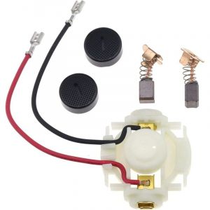 Aiperq - Balai de Charbon CB430 + Porte Balai Charbon + Casquettes pour Charbon Meuleuse Makita DGA452 BGA452 BGA450 BGA402 GA400 GA400D