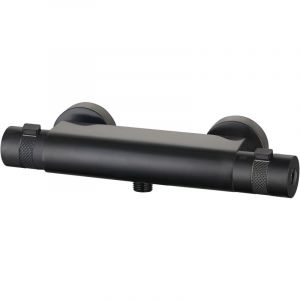 Paini France Robinetterie - Mitigeur douche thermostatique Spirit pvd Noir Mat Bross&eacute;