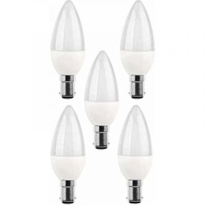 5 packs d'ampoules LED B15, ampoule incandescente 5 W, 220V 270 lm, lumi&egrave;re du jour 3000 K, ampoule B15 &agrave; culot ba&iuml;onnette, [class
