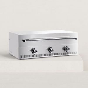 Verycook - Couvercle de cuisson pour plancha gaz Excellence 3 feux Acier peint (peinture Epoxy) ou Inox (inox brossé) avec intérieur inox polymiroir
