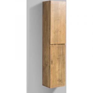 BERNSTEIN - Colonne de rangement Alice - 165 x 35 x 30 cm - couleur au choix Avec colonne lat&eacute;rale &agrave; droite, Ch&ecirc;ne (6292)