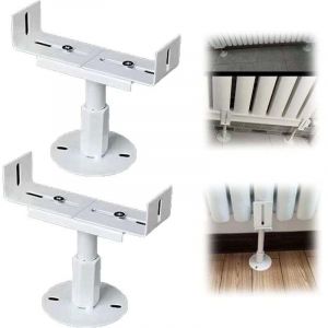 Lot de 2 Supports de radiateur en Aluminium, Pied radiateur Fonte,r&eacute;sistance au Brouillard salin, Support de radiateur pour la Maison, Support