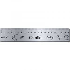 Decoho - Règle graduée 20 cm personnalisée pour écolier · Prénom | Chat http://www. .com/img/co/108227.jpg - 21 x 4 cm - http://www.