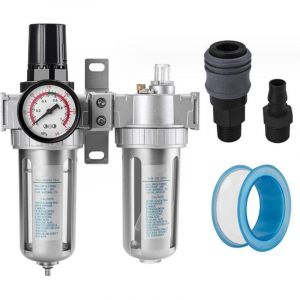 Filtre régulateur lubrificateur pour air comprimé,Régulateur de filtre de compresseur d'air, régulateur de filtre à air comprimé Combo Piège à