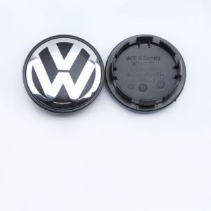 4 pi&egrave;ces cache-moyeux 65mm pour Volkswagen, bouchons de jante avec logo auto, accessoire tuning pour couvre-roue de voiture