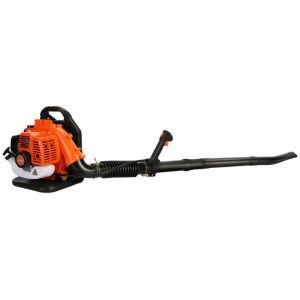 FLASIDU - Souffleur thermique - Souffleur &agrave; essence dorsal - 52 cm&sup3; - d&eacute;bit d'air 930 m&sup3;/h - orange