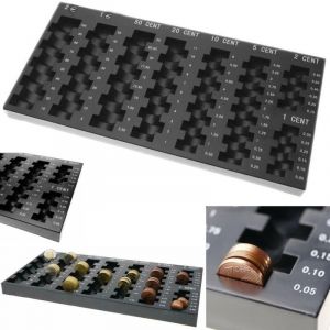 Compteuse De Pi&egrave;ces Trieuse De Pi&egrave;ces Plateau &agrave; Colonnes 33x18.5 Cm