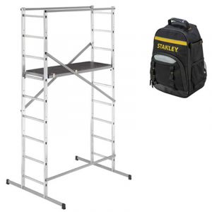 Echafaudage domestique : Hauteur de travail max 3.66m + Sac à dos de chantier - 9474-901-SAC